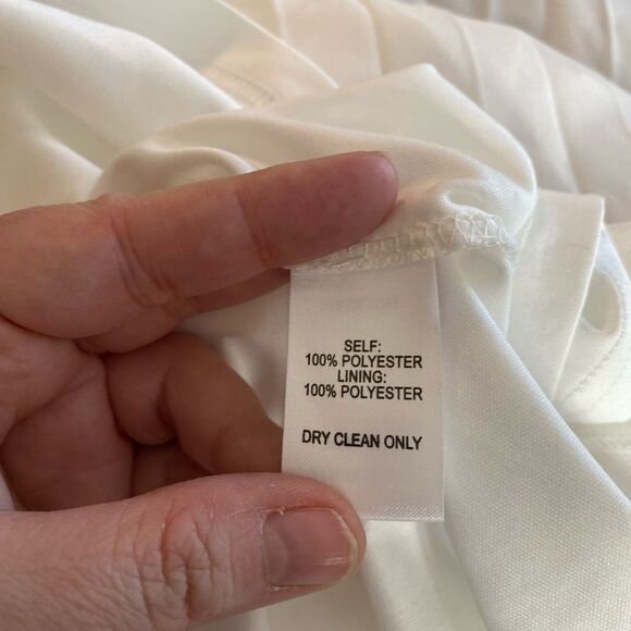 Lulu’s Meet me in Madrid white pleated skirt beaded top dress S - Picture 3 of 9